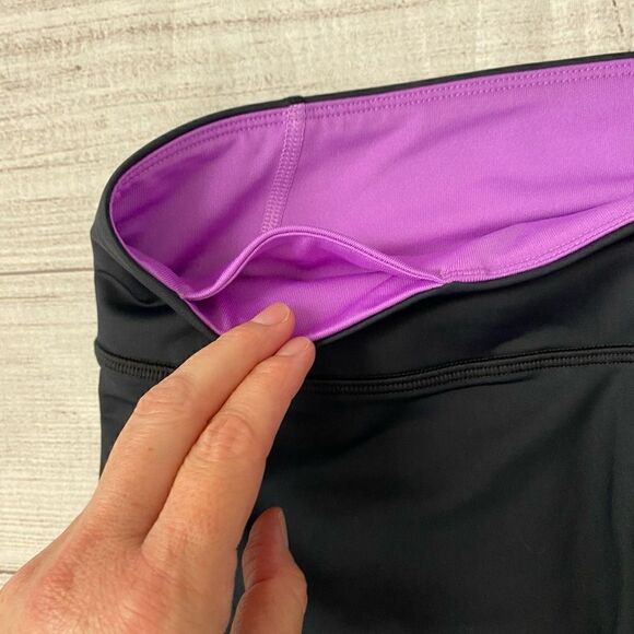 Under Armour heat gear compression Capri leggings black & pink - Picture 4 of 10